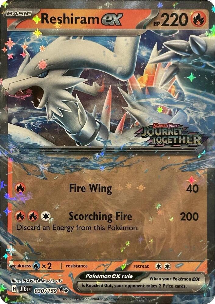Reshiram ex Journey Together Stamped 030/159 (Miscellaneous Cards & Products)  - Holofoil | Good Games Adelaide SA