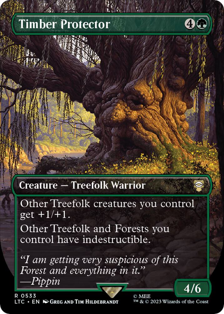 Timber Protector 533 (Commander: The Lord of the Rings: Tales of Middle-earth)  - Borderless Foil | Good Games Adelaide SA