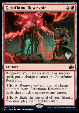 Geistflame Reservoir (Promo Pack) [Innistrad: Midnight Hunt Promos] | Good Games Adelaide SA