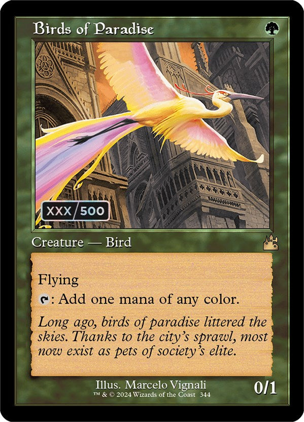 Birds of Paradise (Retro) (Serialized) [Ravnica Remastered] | Good Games Adelaide SA