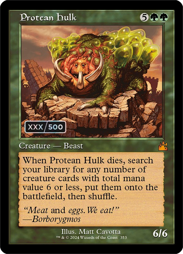 Protean Hulk (Retro) (Serialized) [Ravnica Remastered] | Good Games Adelaide SA