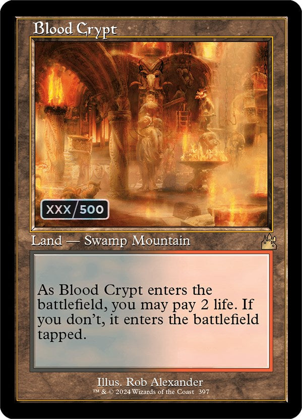 Blood Crypt (Retro) (Serialized) [Ravnica Remastered] | Good Games Adelaide SA