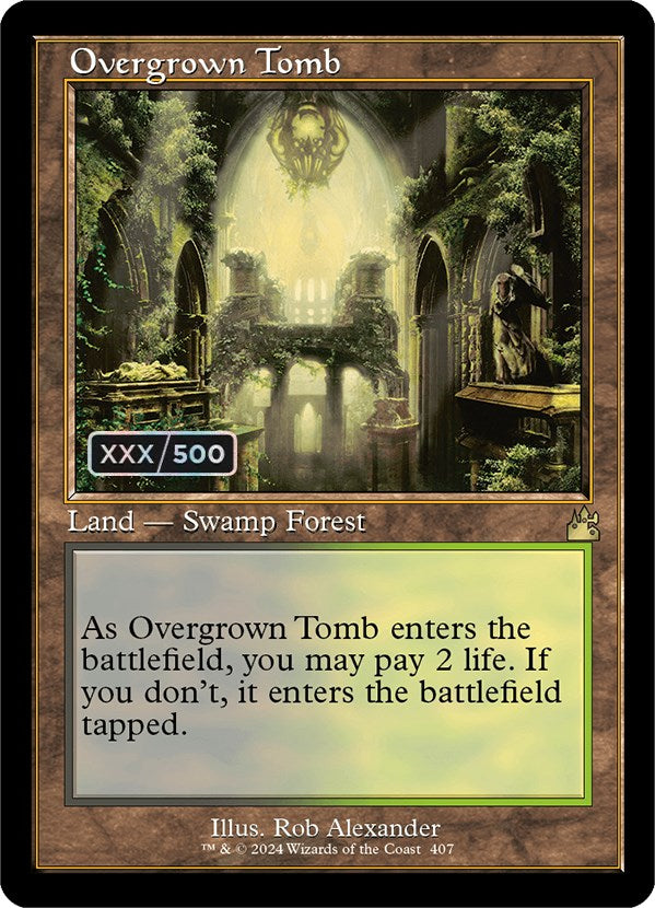 Overgrown Tomb (Retro) (Serialized) [Ravnica Remastered] | Good Games Adelaide SA