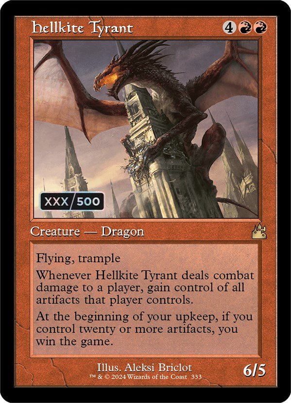 Hellkite Tyrant (Retro) (Serialized) [Ravnica Remastered] | Good Games Adelaide SA