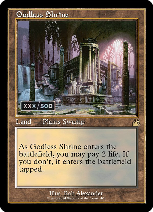 Godless Shrine (Retro) (Serialized) [Ravnica Remastered] | Good Games Adelaide SA