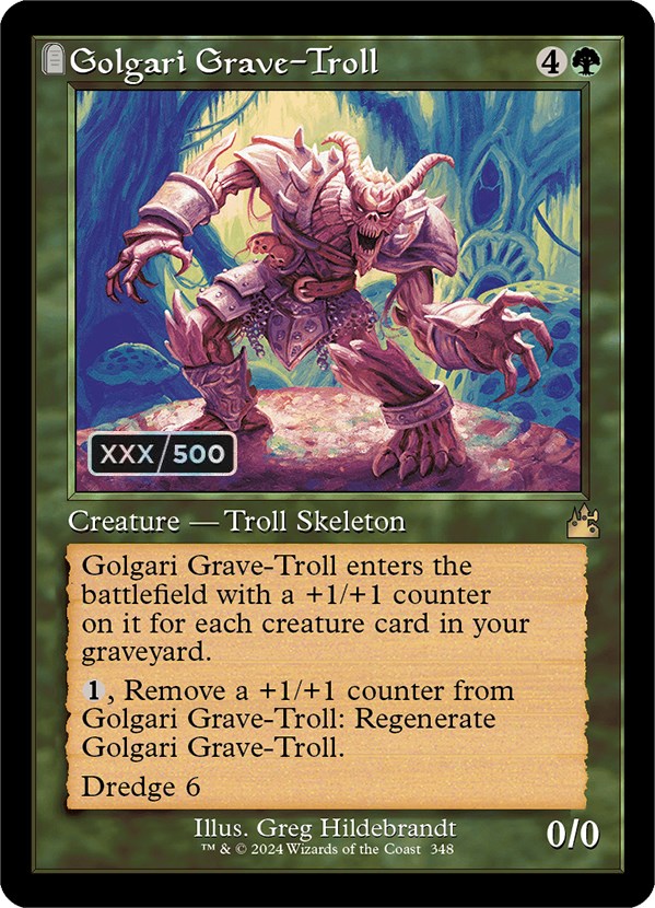 Golgari Grave-Troll (Retro) (Serialized) [Ravnica Remastered] | Good Games Adelaide SA