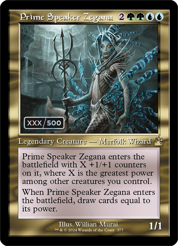Prime Speaker Zegana (Retro) (Serialized) [Ravnica Remastered] | Good Games Adelaide SA