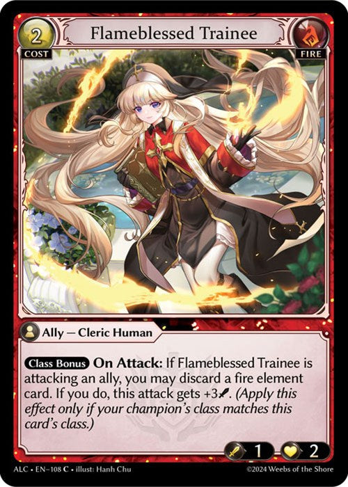Flameblessed Trainee (108) [Alchemical Revolution] | Good Games Adelaide SA
