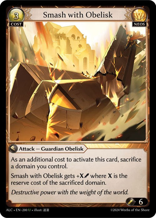Smash with Obelisk (200) [Alchemical Revolution] | Good Games Adelaide SA