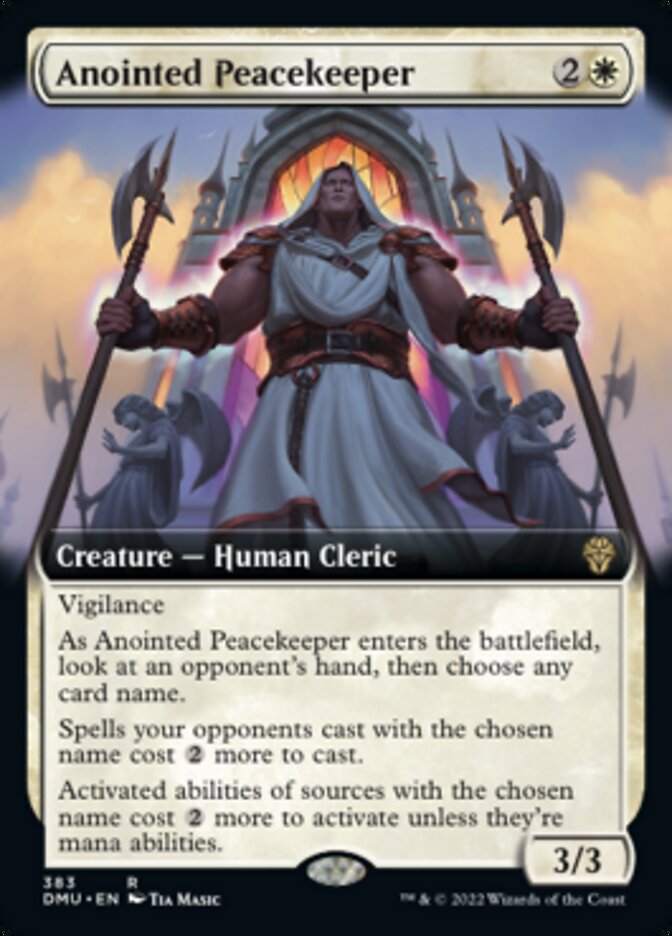 Anointed Peacekeeper (Extended Art) [Dominaria United] | Good Games Adelaide SA