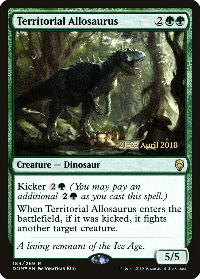 Territorial Allosaurus [Dominaria Promos] | Good Games Adelaide SA