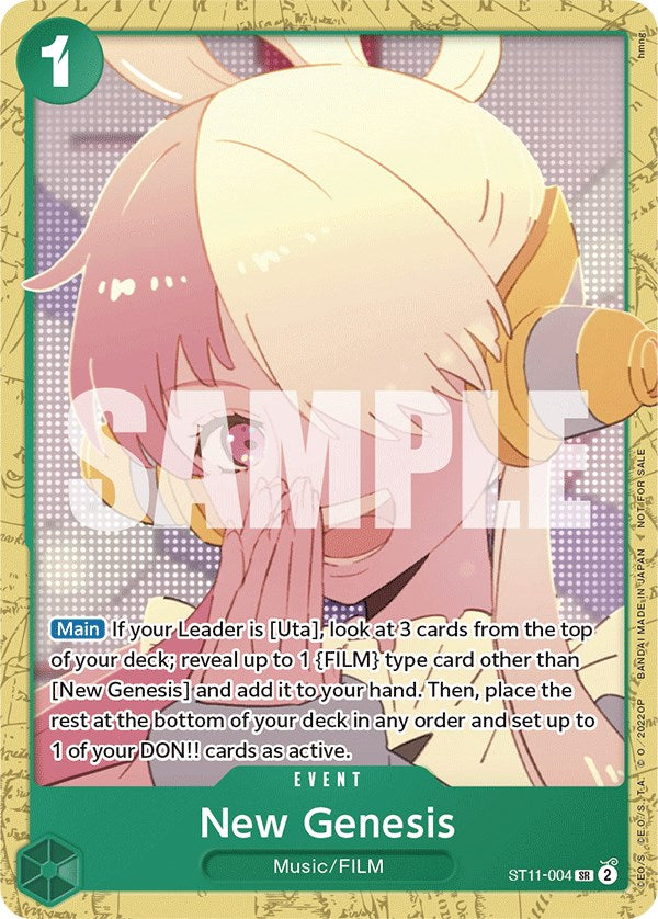 New Genesis (Starter Deck 11: Uta Deck Battle) [One Piece Promotion Cards] | Good Games Adelaide SA