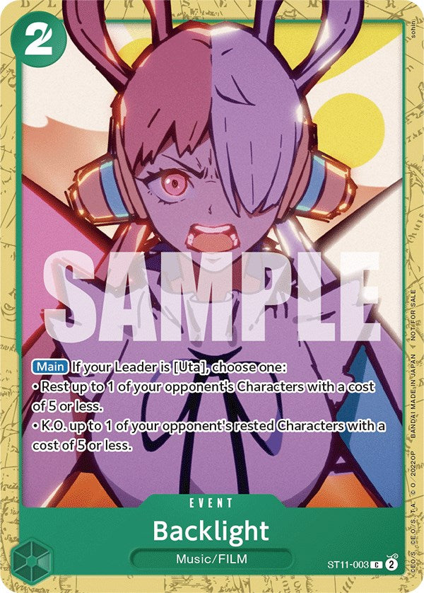 Backlight (Starter Deck 11: Uta Deck Battle) [One Piece Promotion Cards] | Good Games Adelaide SA