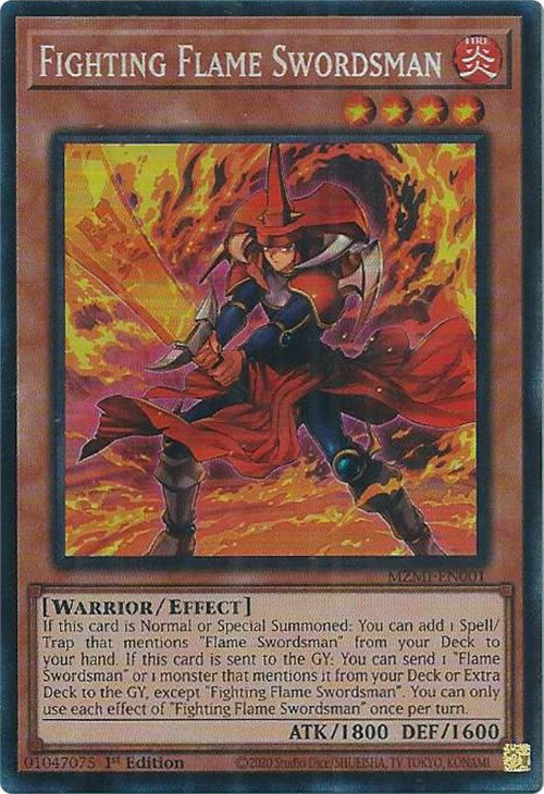 Fighting Flame Swordsman (CR) [MZMI-EN001] Collector's Rare | Good Games Adelaide SA
