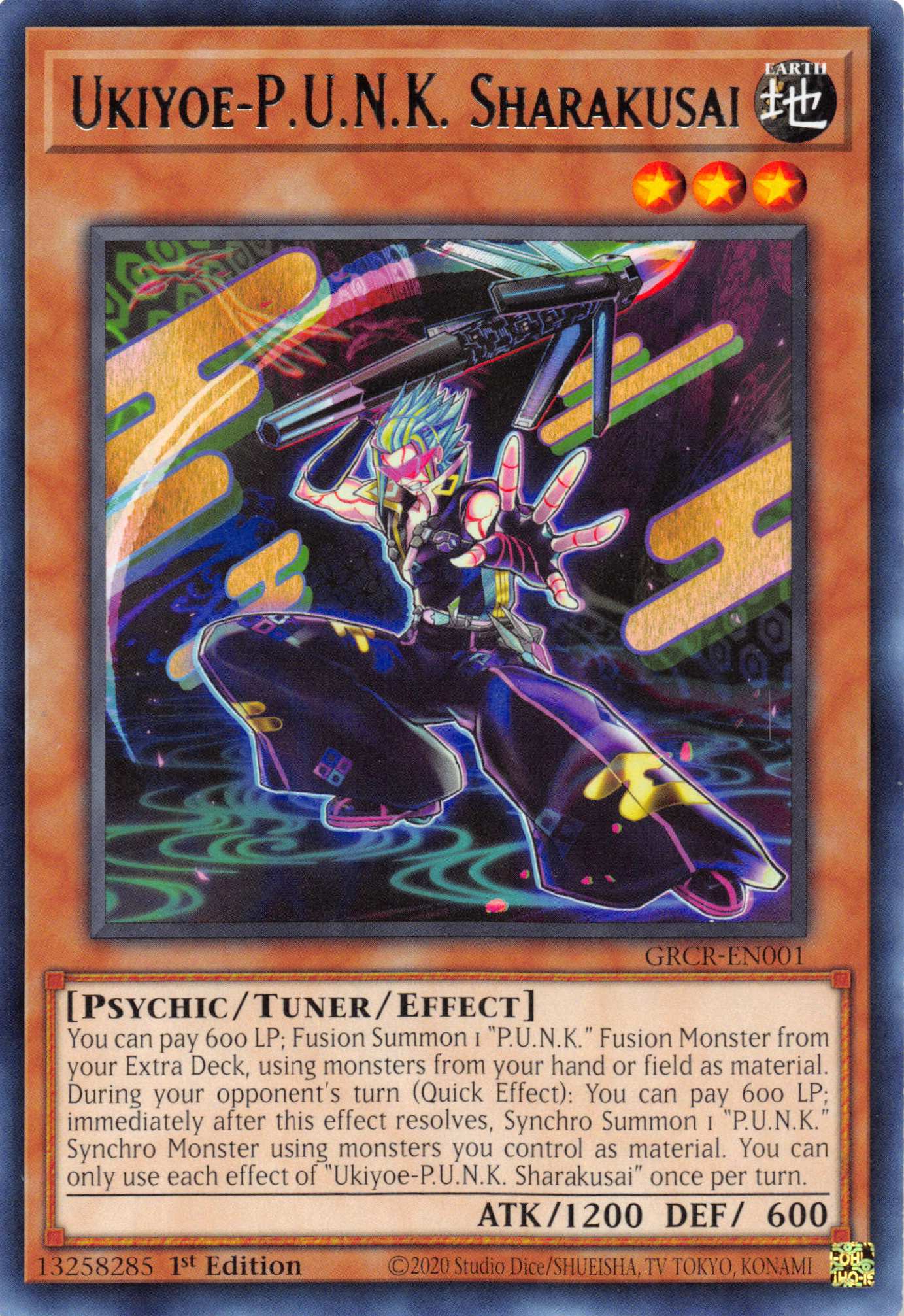 Ukiyoe-P.U.N.K. Sharakusai [GRCR-EN001] Rare | Good Games Adelaide SA