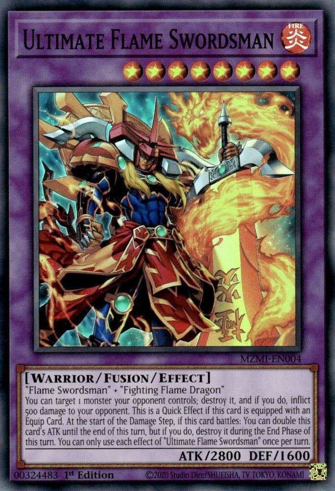 Ultimate Flame Swordsman [MZMI-EN004] Super Rare | Good Games Adelaide SA