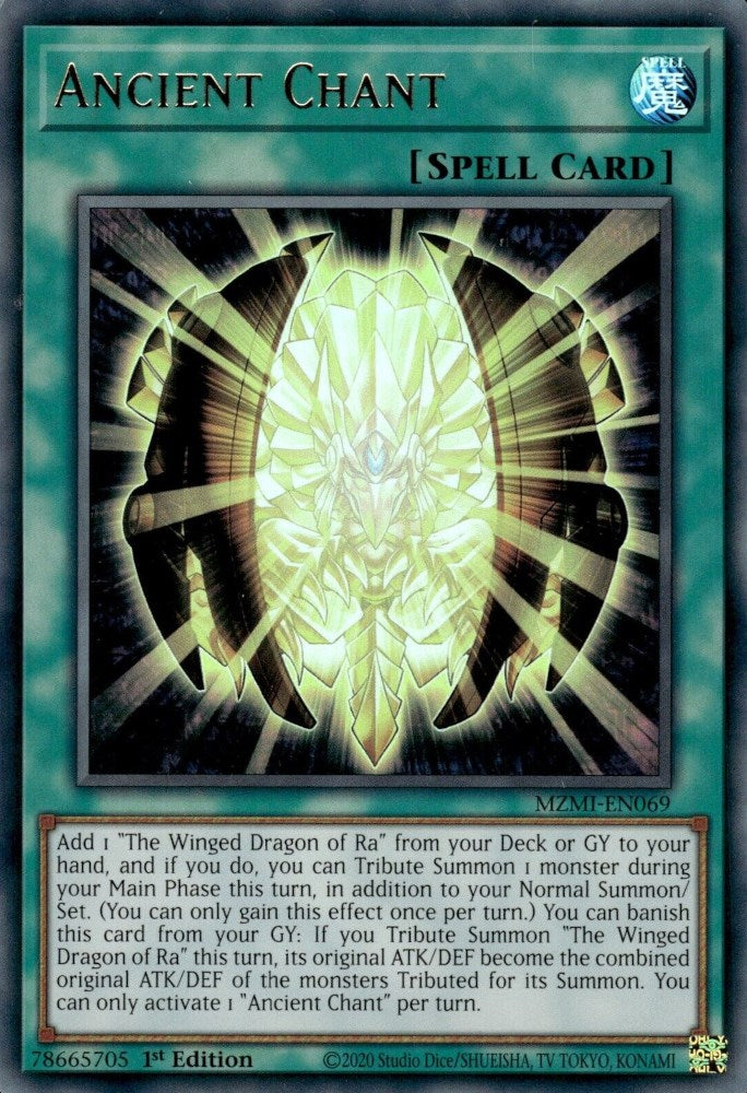 Ancient Chant [MZMI-EN069] Ultra Rare | Good Games Adelaide SA