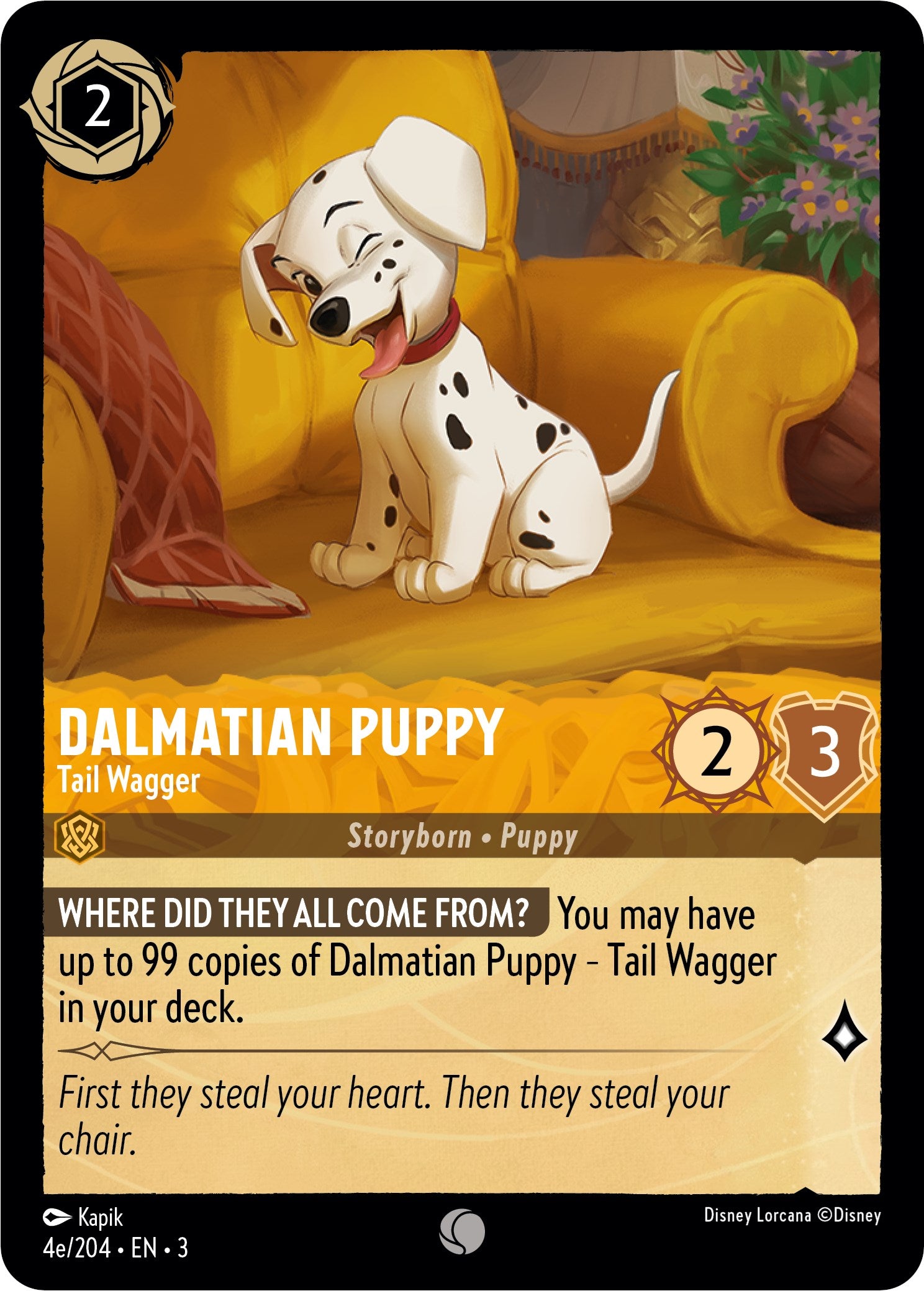 Dalmatian Puppy - Tail Wagger (4e) (4e/204) [Into the Inklands] | Good Games Adelaide SA