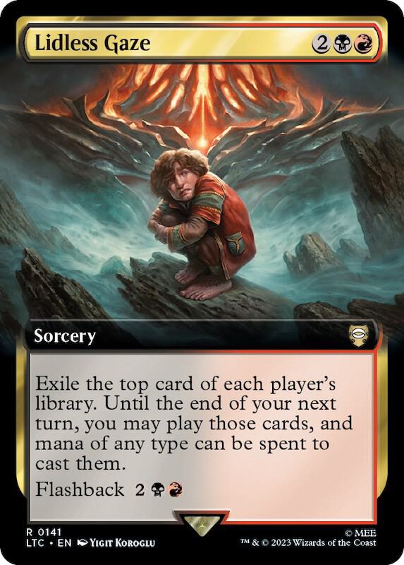 Lidless Gaze 141 (Commander: The Lord of the Rings: Tales of Middle-earth)  - Extended Art | Good Games Adelaide SA