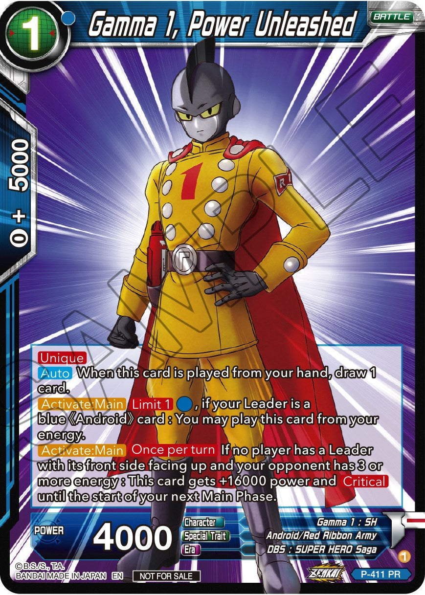 Gamma 1, Power Unleashed (Zenkai Series Tournament Pack Vol.1) (P-411) [Tournament Promotion Cards] | Good Games Adelaide SA