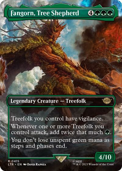 Fangorn, Tree Shepherd 415 (Universes Beyond: The Lord of the Rings: Tales of Middle-earth)  - Borderless Foil | Good Games Adelaide SA
