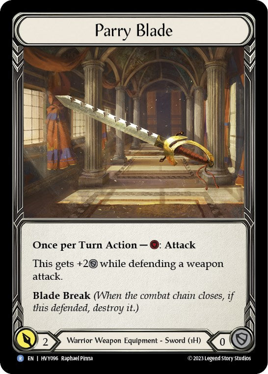 Parry Blade [HVY096] (Heavy Hitters)  Cold Foil | Good Games Adelaide SA