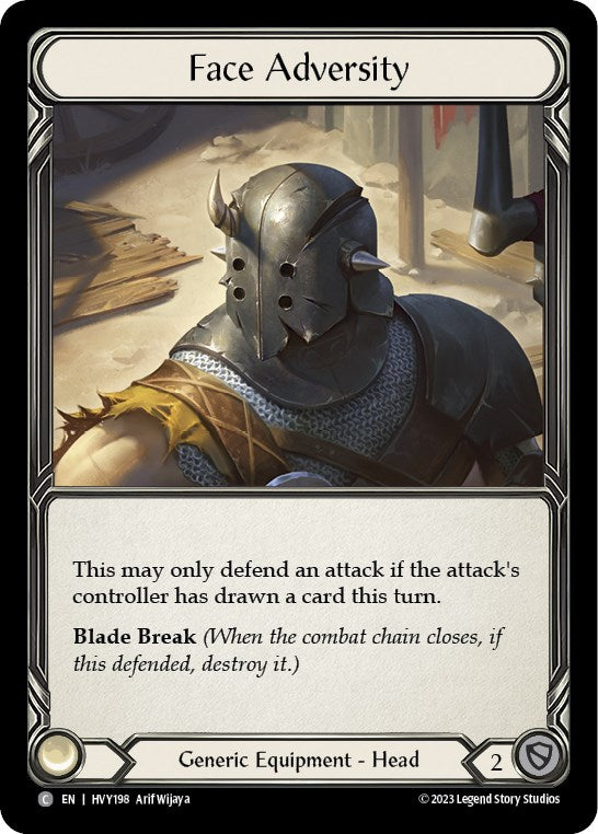 Face Adversity [HVY198] (Heavy Hitters)  Cold Foil | Good Games Adelaide SA