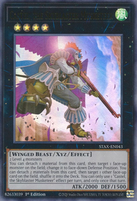 Castel, the Skyblaster Musketeer [STAX-EN043] Ultra Rare | Good Games Adelaide SA