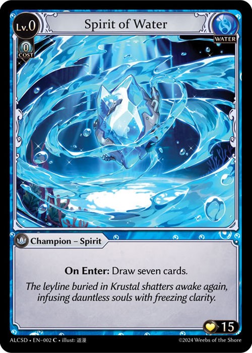 Spirit of Water (2) [Alchemical Revolution: Starter Decks] | Good Games Adelaide SA