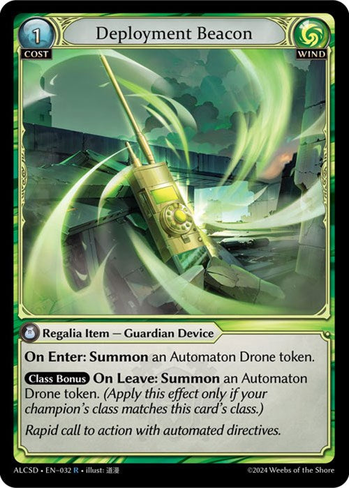 Deployment Beacon (32) [Alchemical Revolution: Starter Decks] | Good Games Adelaide SA