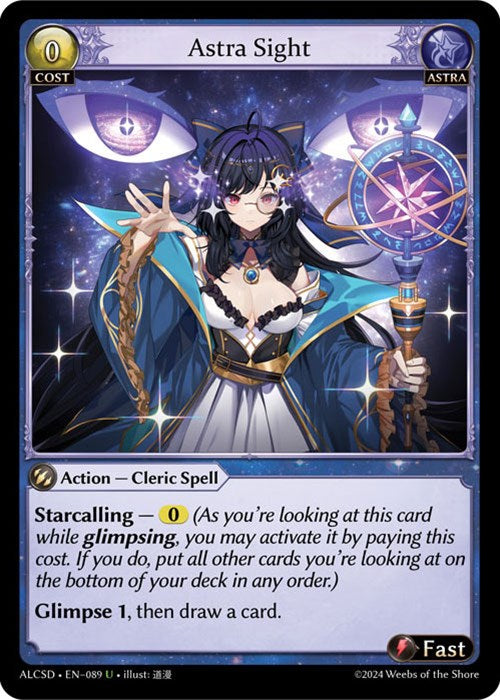 Astra Sight (89) [Alchemical Revolution: Starter Decks] | Good Games Adelaide SA