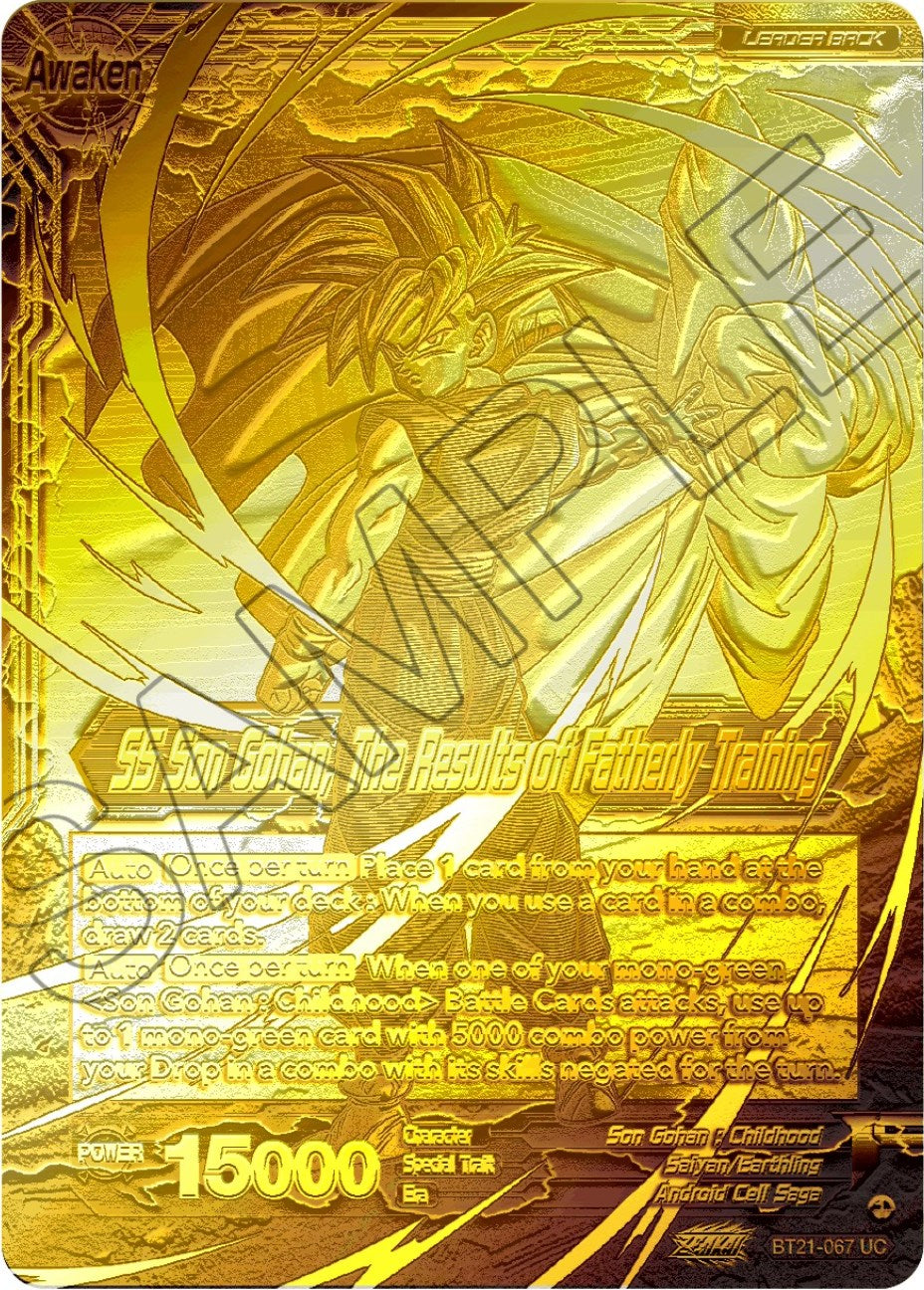 Son Gohan // SS Son Gohan, The Results of Fatherly Training (2023 Championship Finals) (Gold Metal Foil) (BT21-067) [Tournament Promotion Cards] | Good Games Adelaide SA