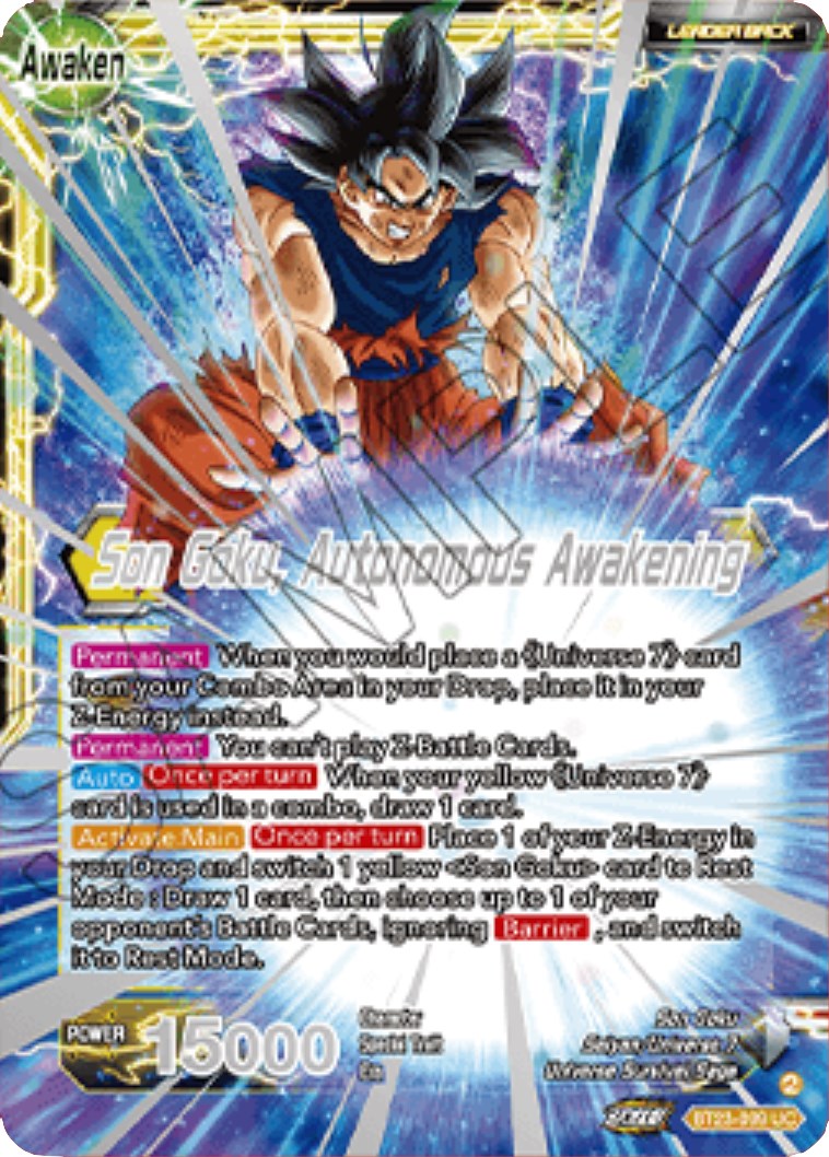 SSB Son Goku // Son Goku, Autonomous Awakening (2023 Championship Finals) (BT23-099) [Tournament Promotion Cards] | Good Games Adelaide SA