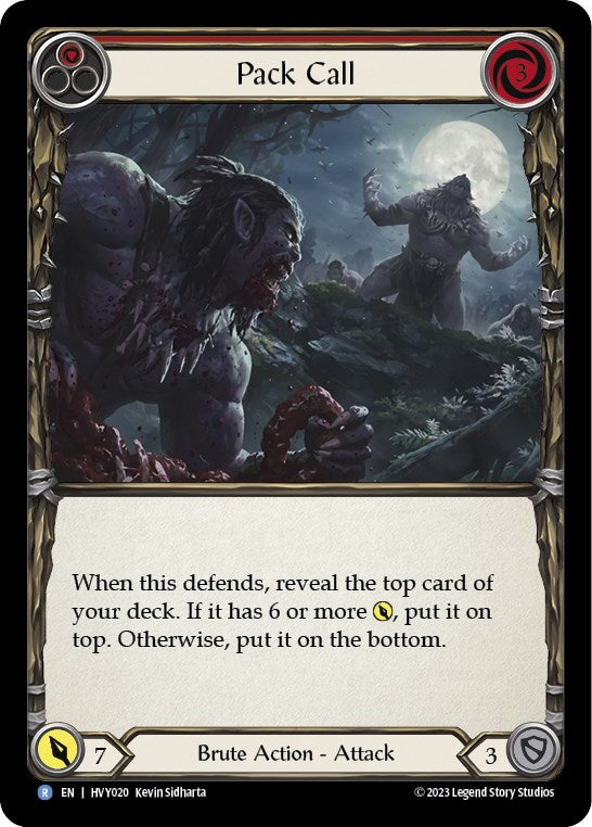 Pack Call (Red) [HVY020] (Heavy Hitters)  Rainbow Foil | Good Games Adelaide SA