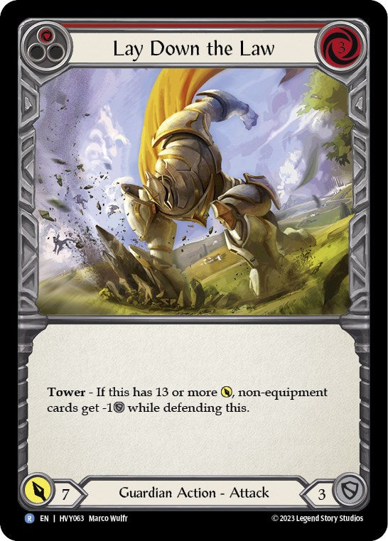 Lay Down the Law [HVY063] (Heavy Hitters)  Rainbow Foil | Good Games Adelaide SA