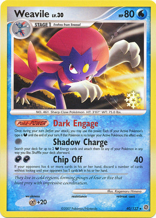 Weavile (40/132) [Countdown Calendar Promos] | Good Games Adelaide SA