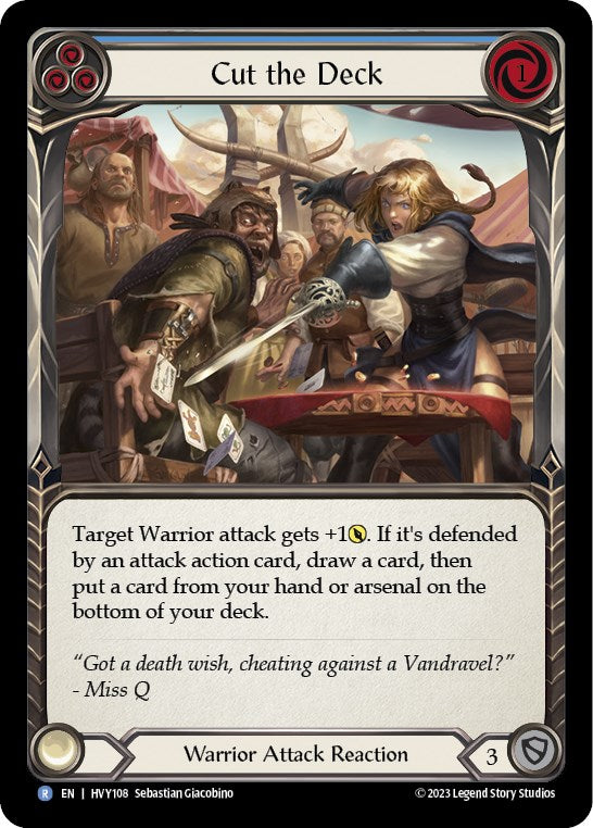 Cut the Deck (Blue) [HVY108] (Heavy Hitters) | Good Games Adelaide SA