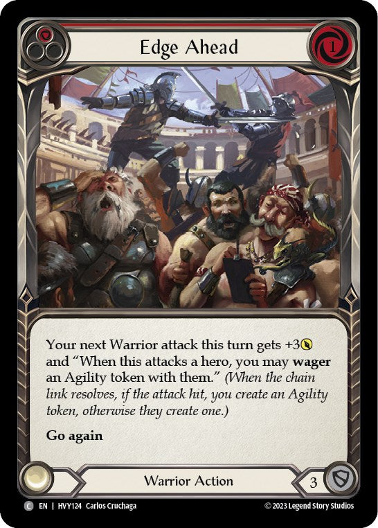 Edge Ahead (Red) [HVY124] (Heavy Hitters)  Rainbow Foil | Good Games Adelaide SA