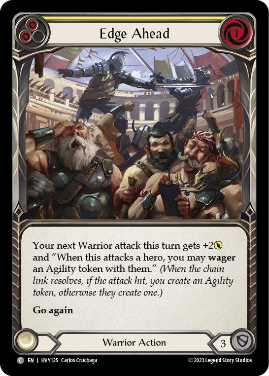 Edge Ahead (Yellow) [HVY125] (Heavy Hitters)  Rainbow Foil | Good Games Adelaide SA