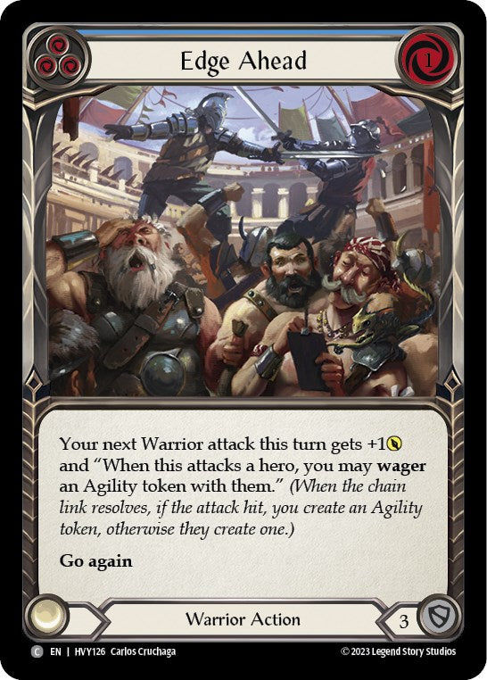 Edge Ahead (Blue) [HVY126] (Heavy Hitters)  Rainbow Foil | Good Games Adelaide SA