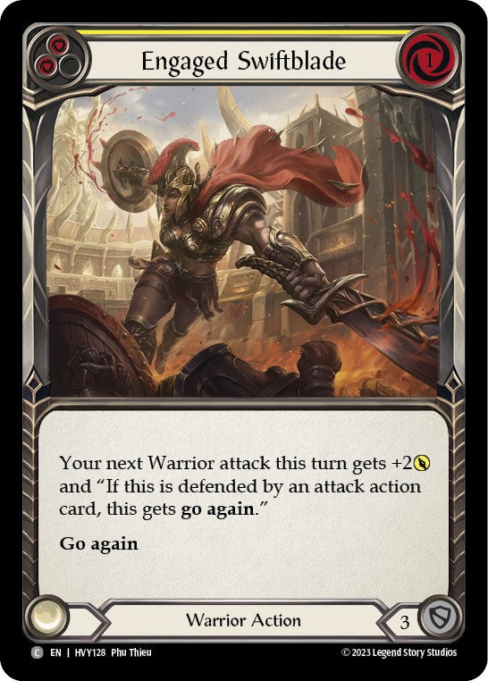 Engaged Swiftblade (Yellow) [HVY128] (Heavy Hitters) | Good Games Adelaide SA