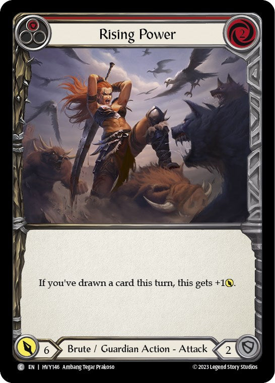 Rising Power (Red) [HVY146] (Heavy Hitters)  Rainbow Foil | Good Games Adelaide SA