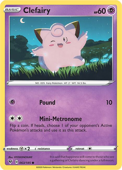 Clefairy 063/185 (SWSH04: Vivid Voltage)  | Good Games Adelaide SA