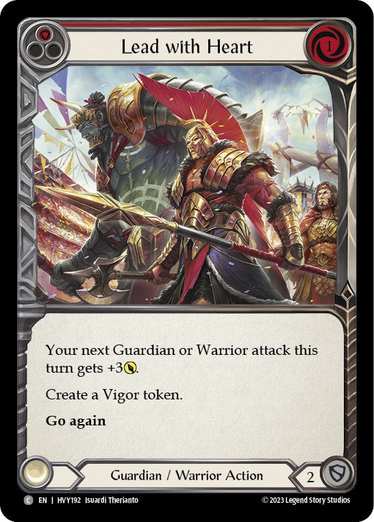 Lead with Heart (Red) [HVY192] (Heavy Hitters) | Good Games Adelaide SA