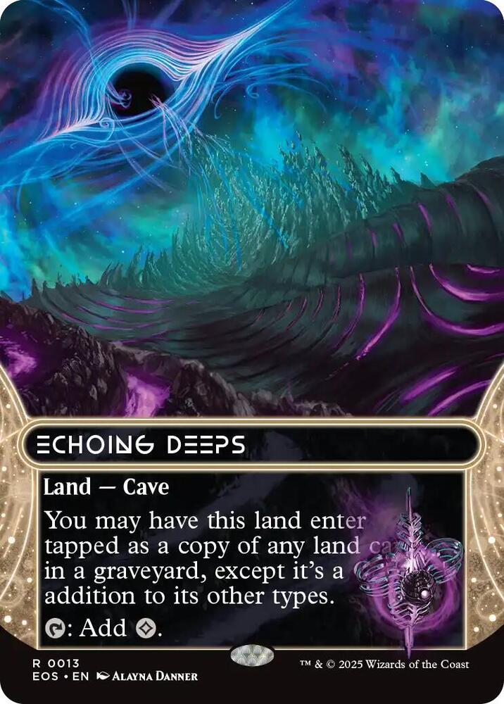 Echoing Deeps 13/0 (Edge of Eternities: Stellar Sights)  - Borderless Foil | Good Games Adelaide SA