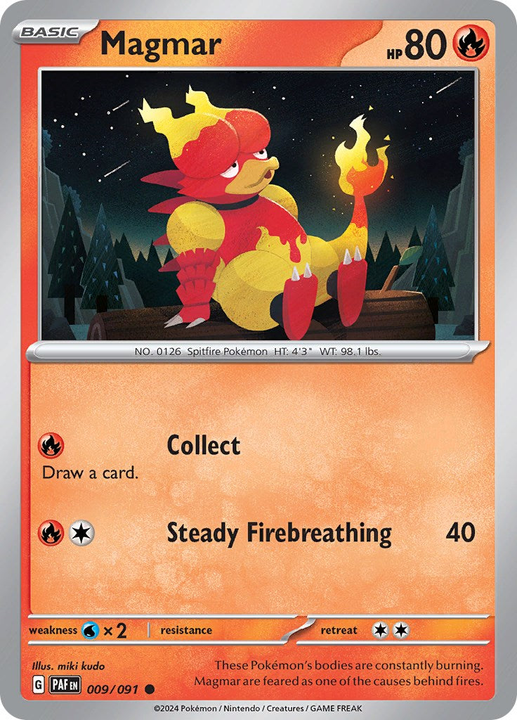 Magmar (009/091) [Scarlet & Violet: Paldean Fates] | Good Games Adelaide SA