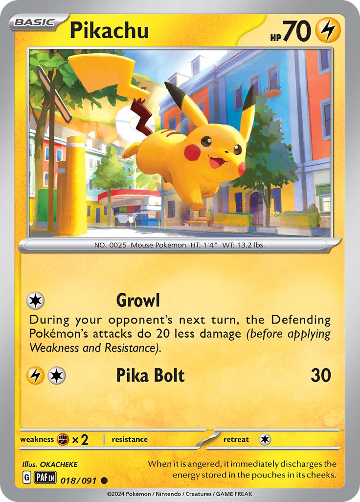 Pikachu (018/091) [Scarlet & Violet: Paldean Fates] | Good Games Adelaide SA