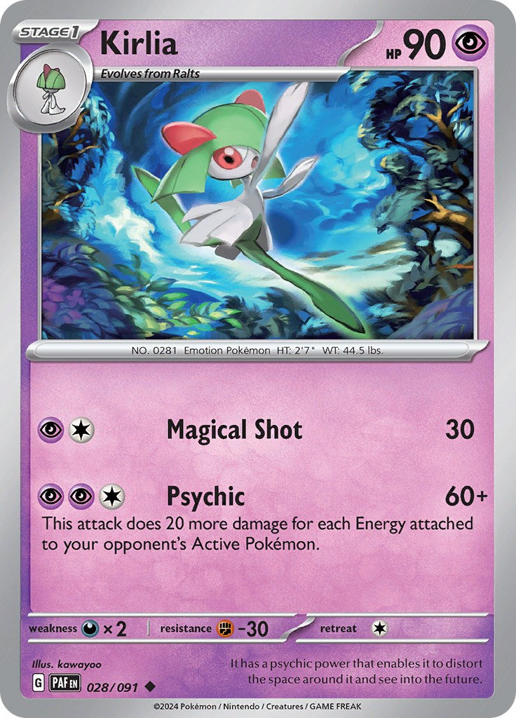 Kirlia (028/091) [Scarlet & Violet: Paldean Fates] | Good Games Adelaide SA