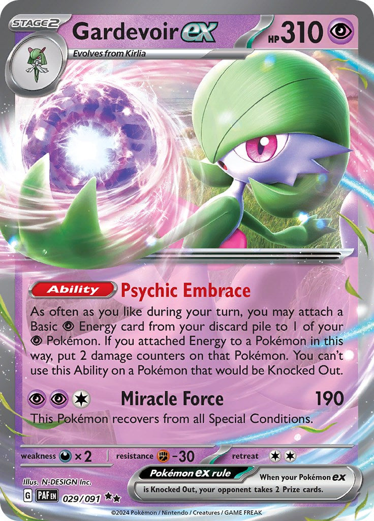 Gardevoir ex (029/091) [Scarlet & Violet: Paldean Fates] | Good Games Adelaide SA