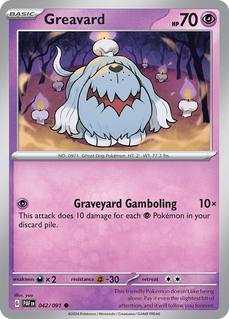 Greavard (042/091) [Scarlet & Violet: Paldean Fates] | Good Games Adelaide SA